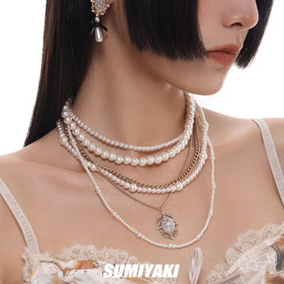 Multi-layer stacked small necklace