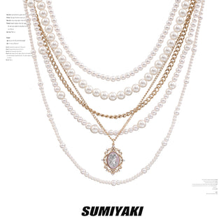 Multi-layer stacked small necklace