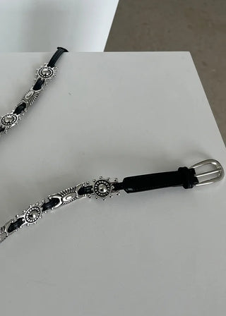 sunrise buckle slim belt
