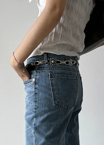 sunrise buckle slim belt