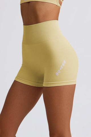 Super Sculpt Seamless Mini Shorts in Butter Yellow