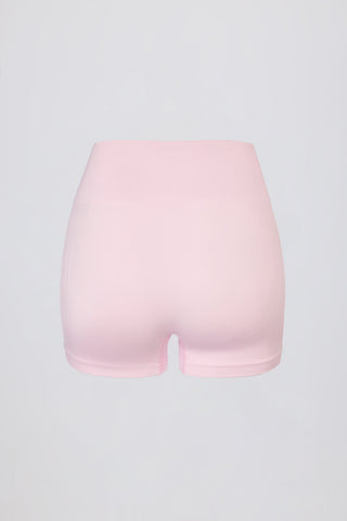 Super Sculpt Seamless Mini Shorts in Powder Pink
