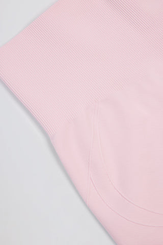 Super Sculpt Seamless Mini Shorts in Powder Pink