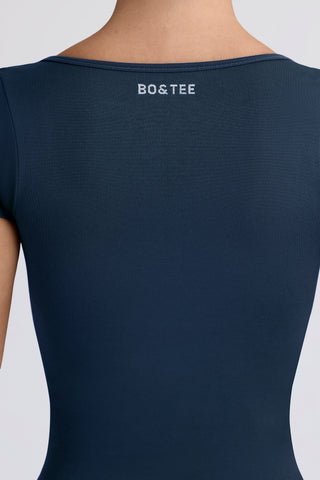 Super Sculpt Seamless T-Shirt in Blue