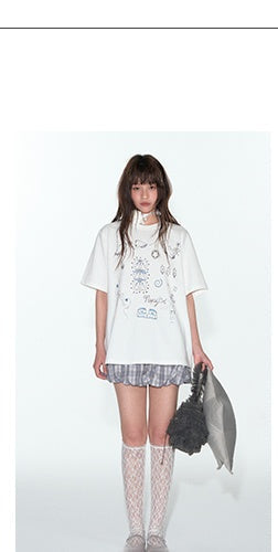 [TAKEANAP] printed loose tee
