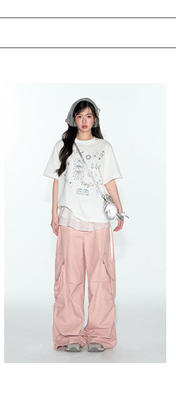 [TAKEANAP] printed loose tee
