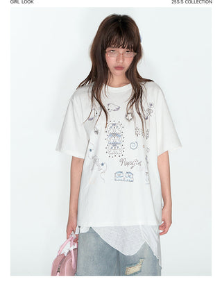 [TAKEANAP] printed loose tee