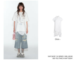 [TAKEANAP] printed loose tee