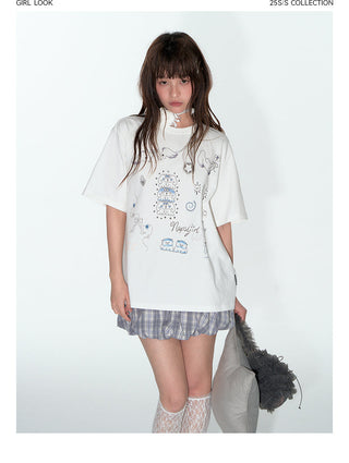 [TAKEANAP] printed loose tee