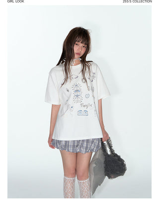 [TAKEANAP] printed loose tee