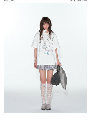 [TAKEANAP] printed loose tee