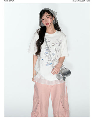 [TAKEANAP] printed loose tee