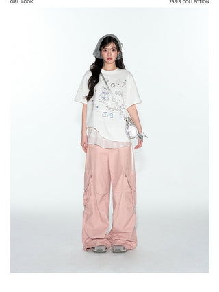 [TAKEANAP] printed loose tee