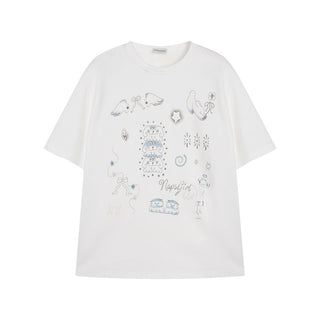 [TAKEANAP] printed loose tee