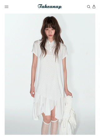 [TAKEANAP] breathable suspender dress