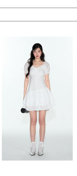 [TAKEANAP] plaid V-neck dress