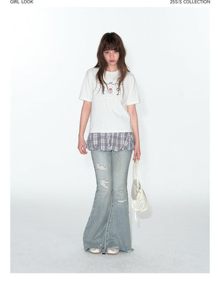 [TAKEANAP] embroidery key tee