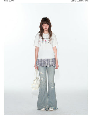 [TAKEANAP] embroidery key tee