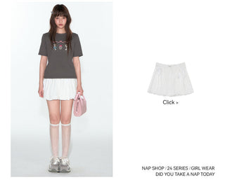 [TAKEANAP] embroidery key tee