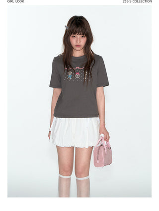 [TAKEANAP] embroidery key tee