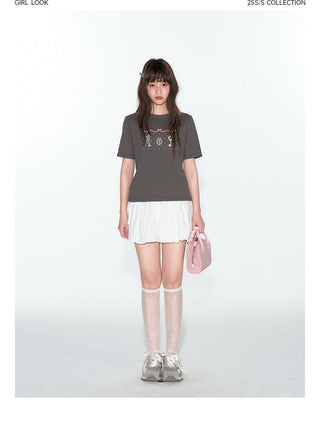 [TAKEANAP] embroidery key tee