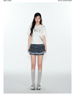 [TAKEANAP] embroidery key tee