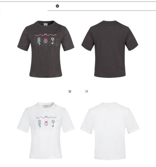 [TAKEANAP] embroidery key tee