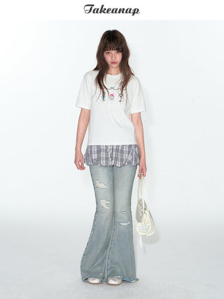 [TAKEANAP] embroidery key tee