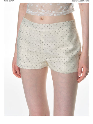 [TAKEANAP] polka dot mesh culottes