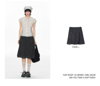 [TAKEANAP] polka dot mesh culottes