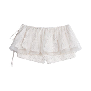 [TAKEANAP] polka dot mesh culottes