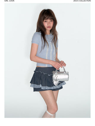 [TAKEANAP] lace spaghetti-strap dress