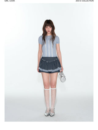 [TAKEANAP] lace spaghetti-strap dress