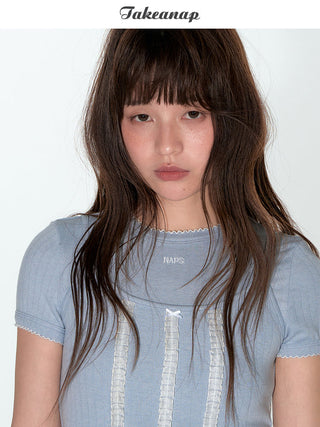 [TAKEANAP] lace spaghetti-strap dress