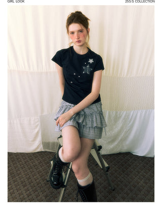 [TAKEANAP] embroidered tee