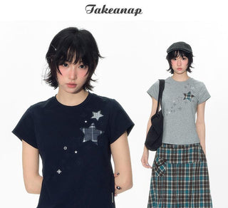 [TAKEANAP] embroidered tee