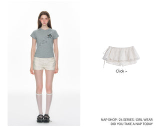 [TAKEANAP] embroidered tee