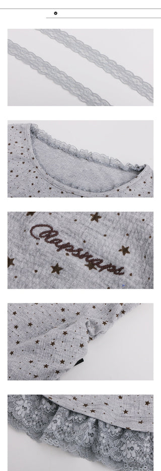 [TAKEANAP] texture lace tee