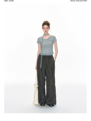 [TAKEANAP] texture lace tee
