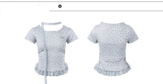 [TAKEANAP] texture lace tee