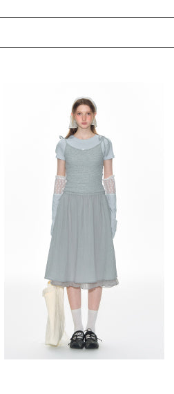 [TAKEANAP] splicing sling dress