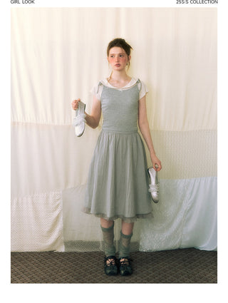 [TAKEANAP] splicing sling dress