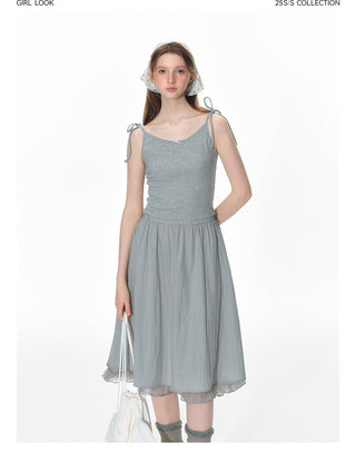 [TAKEANAP] splicing sling dress