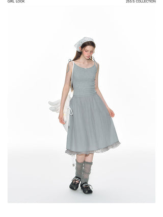 [TAKEANAP] splicing sling dress