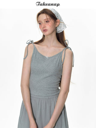 [TAKEANAP] splicing sling dress