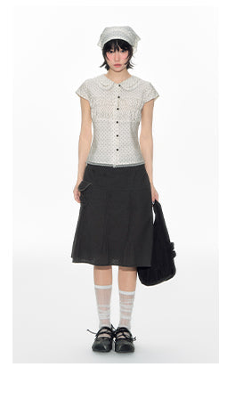 [TAKEANAP] preppy pleated skirt