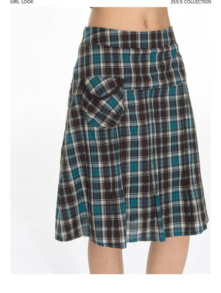 [TAKEANAP] preppy pleated skirt