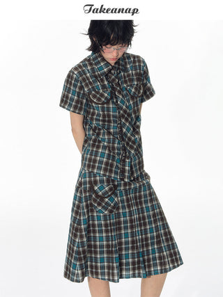 [TAKEANAP] preppy pleated skirt