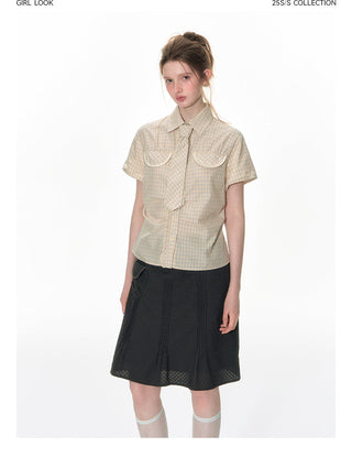 [TAKEANAP] preppy pleated skirt