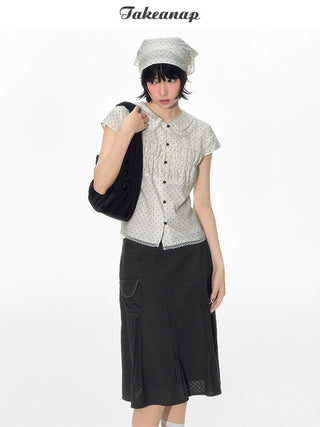 [TAKEANAP] preppy pleated skirt